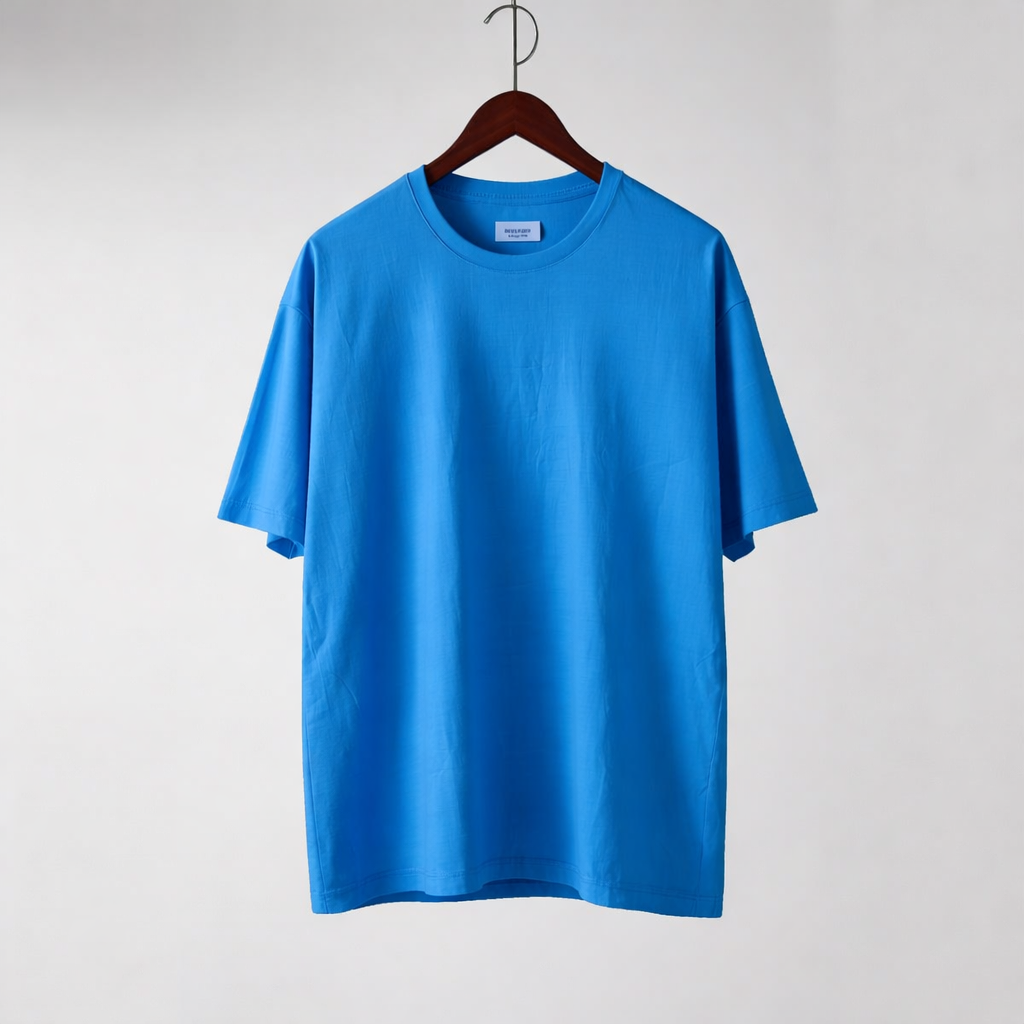 HEAVY24O GSM Oversized Fit French Terry Cotton T-Shirt - PURPLE