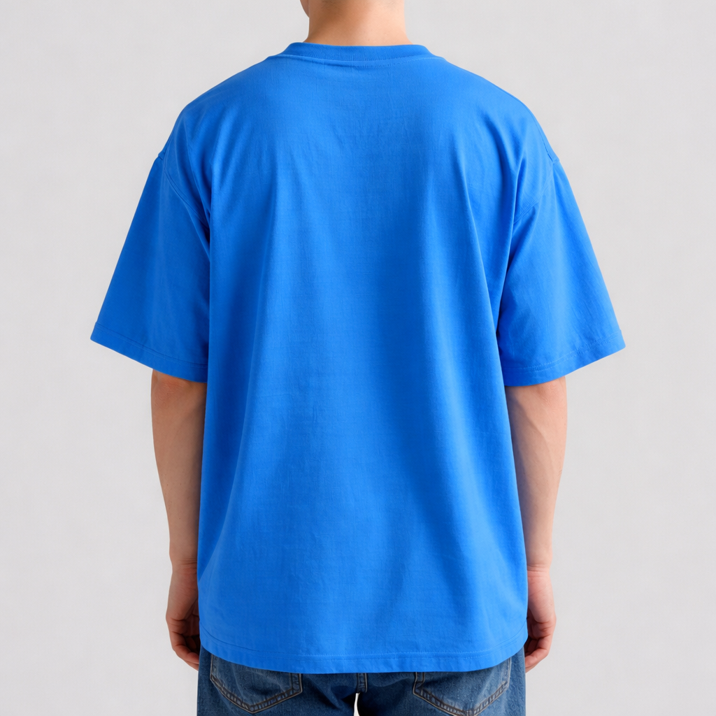 HEAVY24O GSM Oversized Fit French Terry Cotton T-Shirt - PURPLE