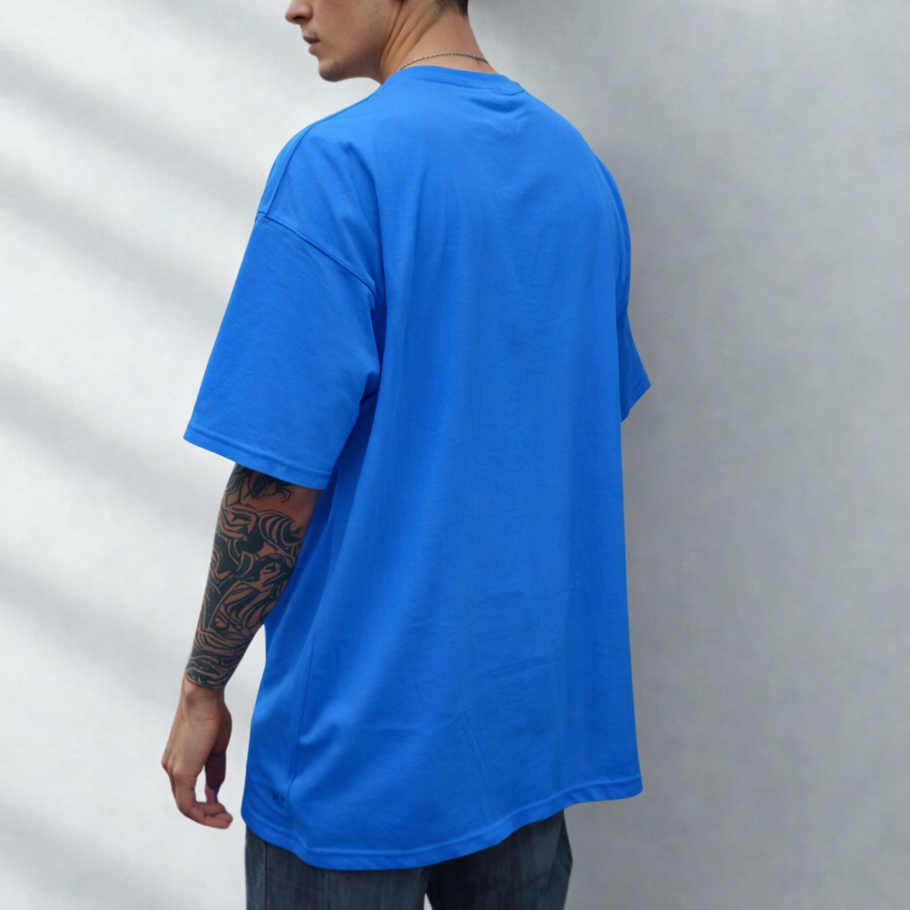 HEAVY24O GSM Oversized Fit French Terry Cotton T-Shirt - PURPLE