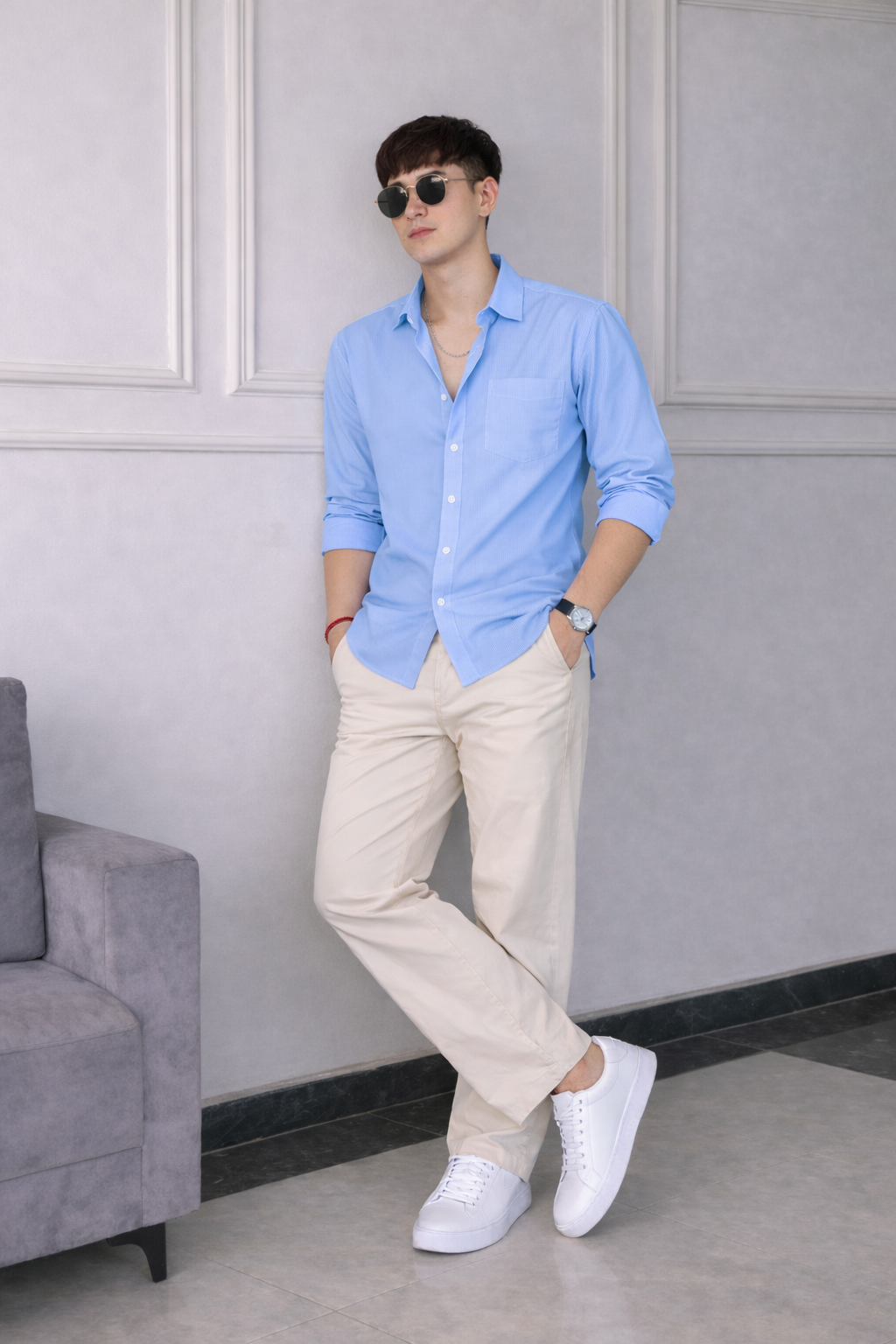 Old Money Classic Combo (Blue & Beige)